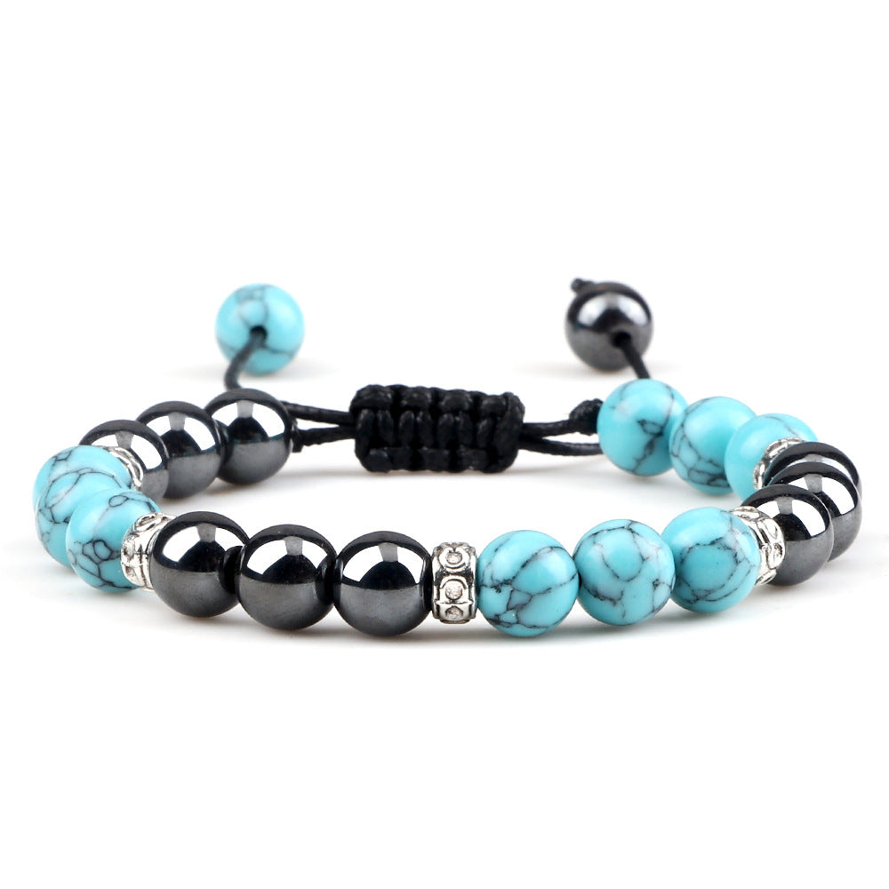 Bracelet en hématite tissé pour le couple - LUXARAH