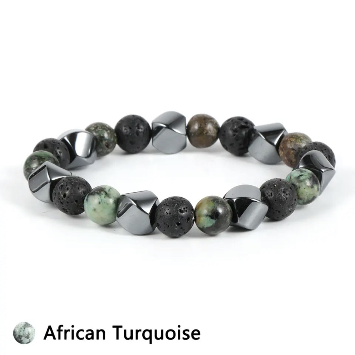 Bracelet en pierre volcanique œil de tigre naturelle - LUXARAH