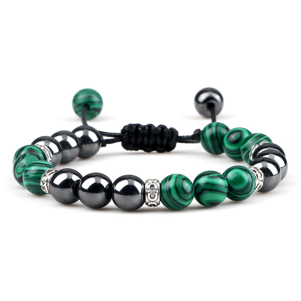 Bracelet en hématite tissé pour le couple - LUXARAH