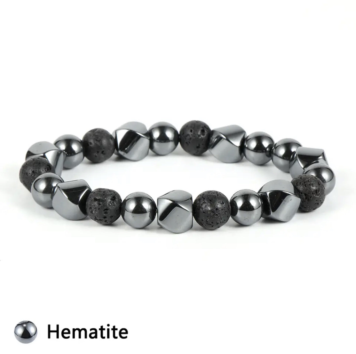 Bracelet en pierre volcanique œil de tigre naturelle - LUXARAH