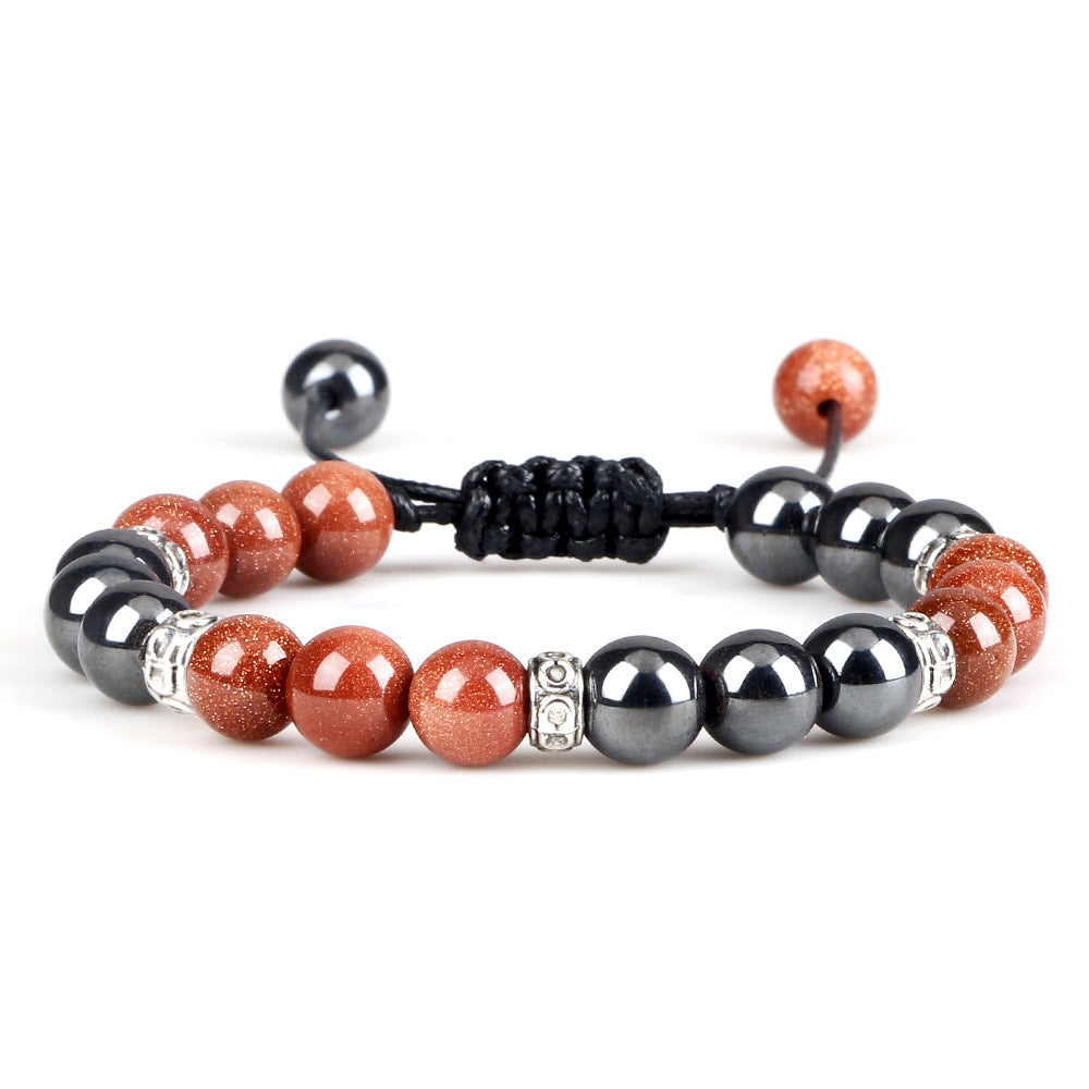 Bracelet en hématite tissé pour le couple - LUXARAH