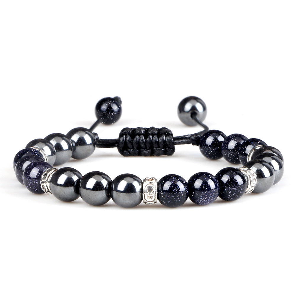 Bracelet en hématite tissé pour le couple - LUXARAH