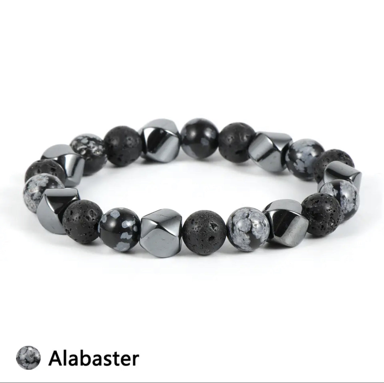 Bracelet en pierre volcanique œil de tigre naturelle - LUXARAH