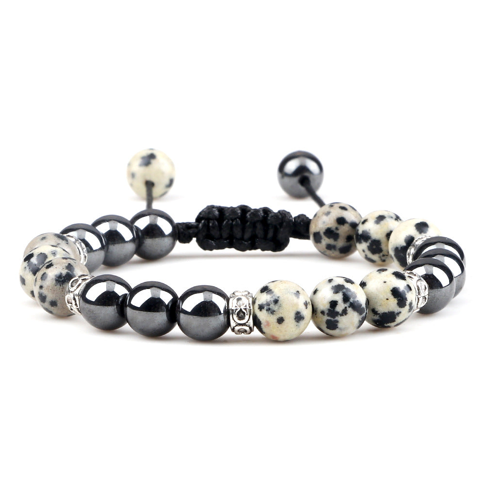 Bracelet en hématite tissé pour le couple - LUXARAH