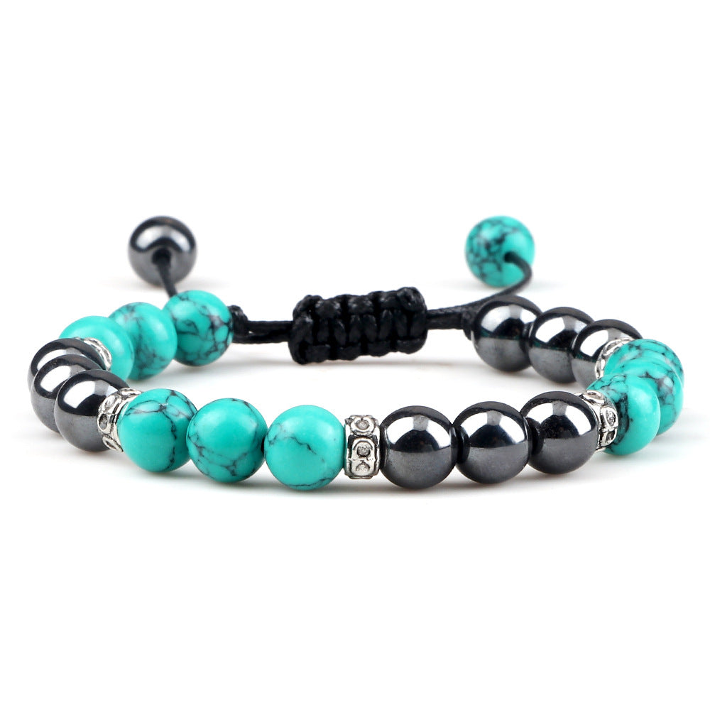 Bracelet en hématite tissé pour le couple - LUXARAH