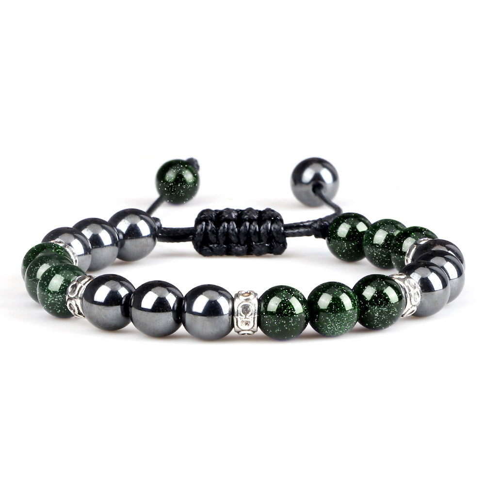 Bracelet en hématite tissé pour le couple - LUXARAH