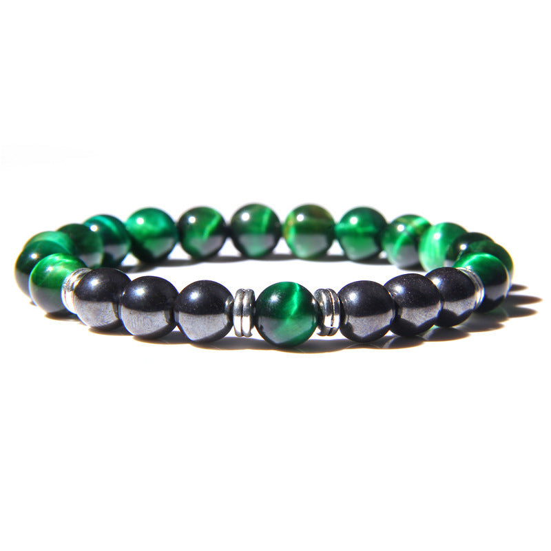 Bracelet chakra en pierre volcanique énergétique à sept couleurs - LUXARAH