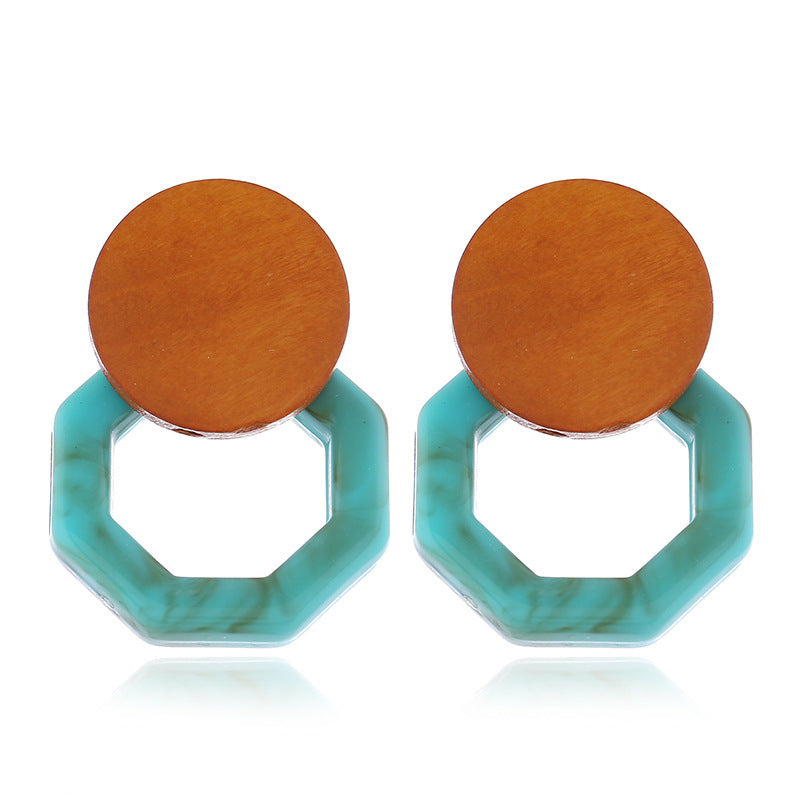 Boucles d'oreilles pendantes en rotin tissé simple et personnalisé - LUXARAH