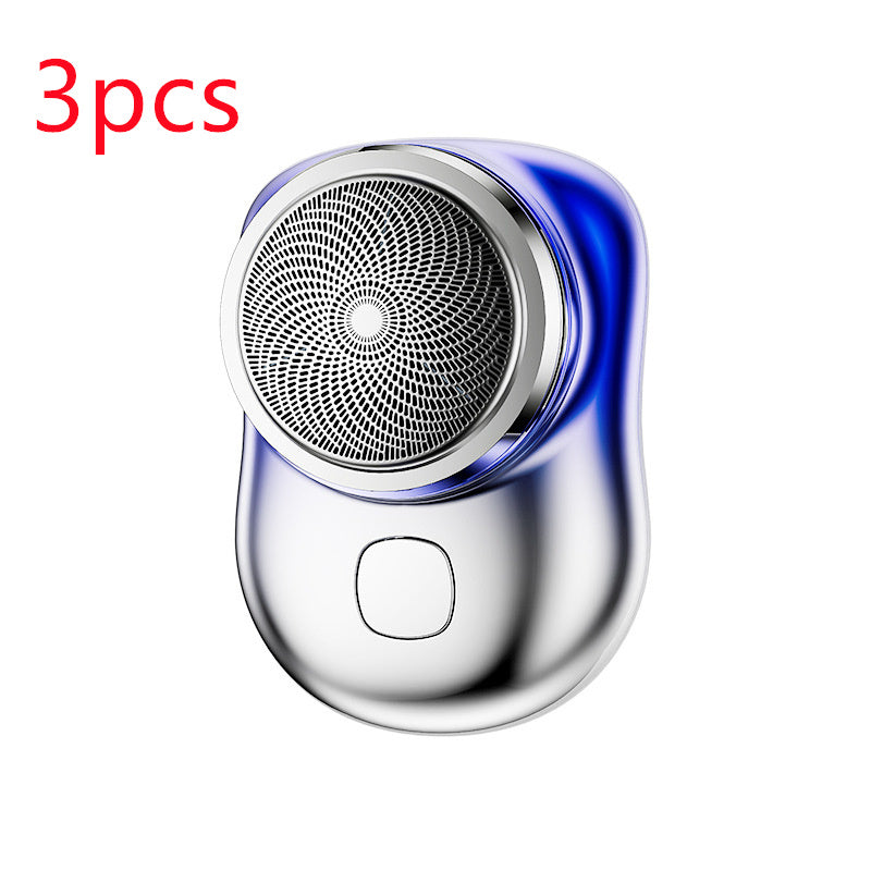 Mini rasoir portable sans fil rechargeable par USB, rasoir électrique pour le visage, humide et sec, indolore, petite taille, pour hommes - LUXARAH