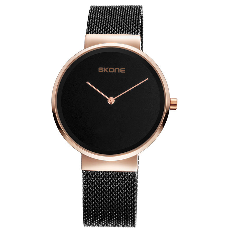 Montre à quartz étanche pour femme, bracelet en maille, tendance et simple - LUXARAH