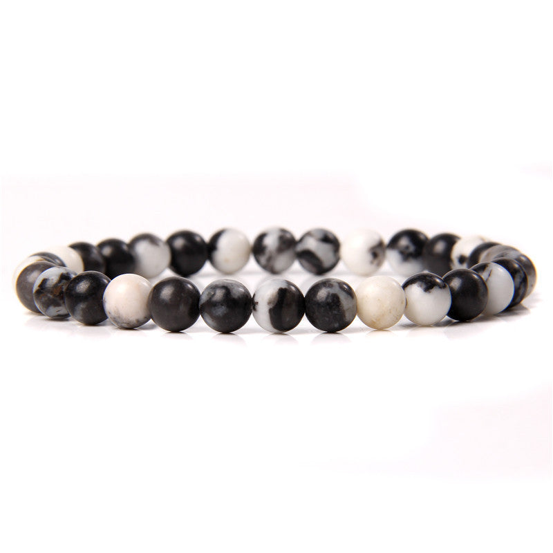 Bracelet en pierre naturelle de 6 mm, tissé à la main, bracelet énergétique - LUXARAH