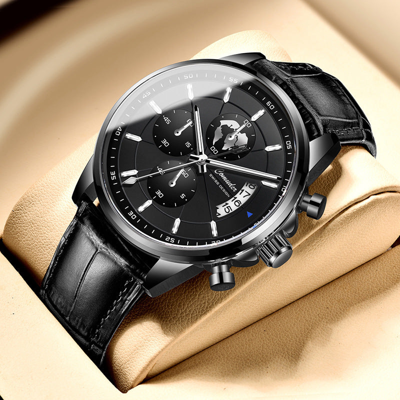 Montre entièrement automatique, étanche avec calendrier lumineux - LUXARAH