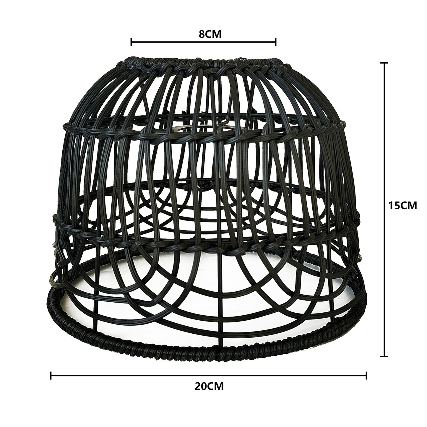 Lustre américain simple en rotin tissé à la main - LUXARAH