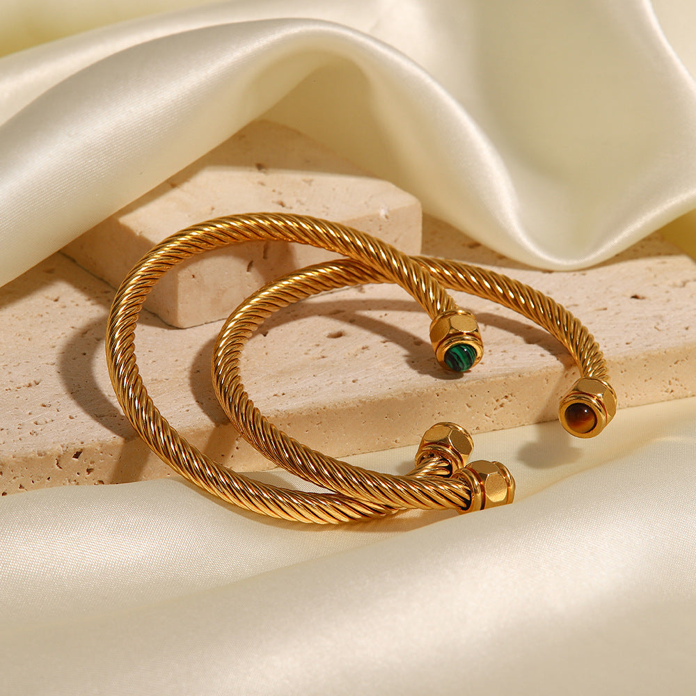 Bracelet en couleur dorée Théa - LUXARAH
