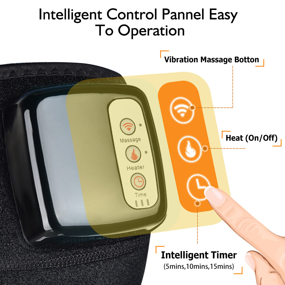 Appareil de massage électrique infrarouge pour le genou, enveloppant le coude, thérapie par vibrations, appareil de physiothérapie, soulagement de la douleur - LUXARAH