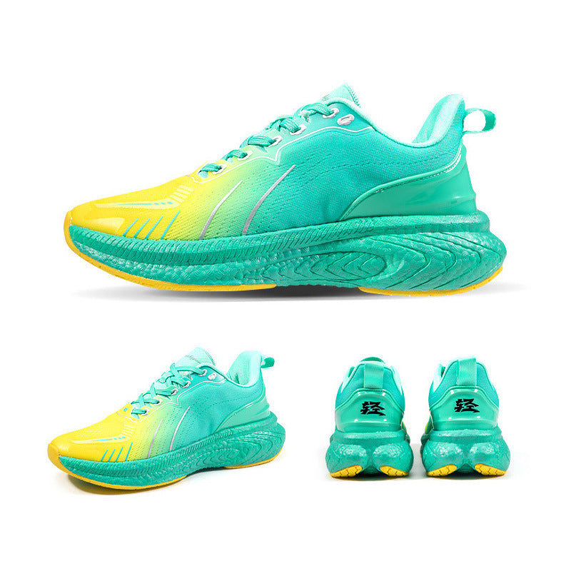 Chaussures de course légères tissées à semelle épaisse Popcorn - LUXARAH