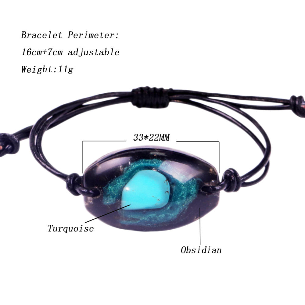 Bracelet pendentif tendance, tempérament, énergie, temps, série de pierres précieuses - LUXARAH