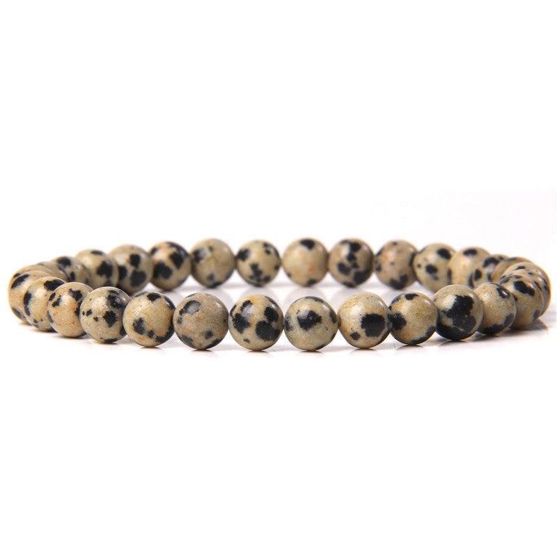 Bracelet en pierre naturelle de 6 mm, tissé à la main, bracelet énergétique - LUXARAH