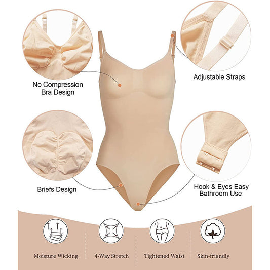 Combinaison à bretelles pour femme, style décontracté, sans coutures, slim, corset moulant