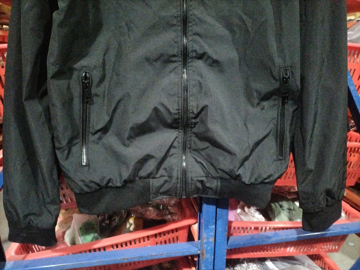 Veste zippée pour homme avec poches, décontractée, unie, col montant, manches longues, vêtement d'extérieur