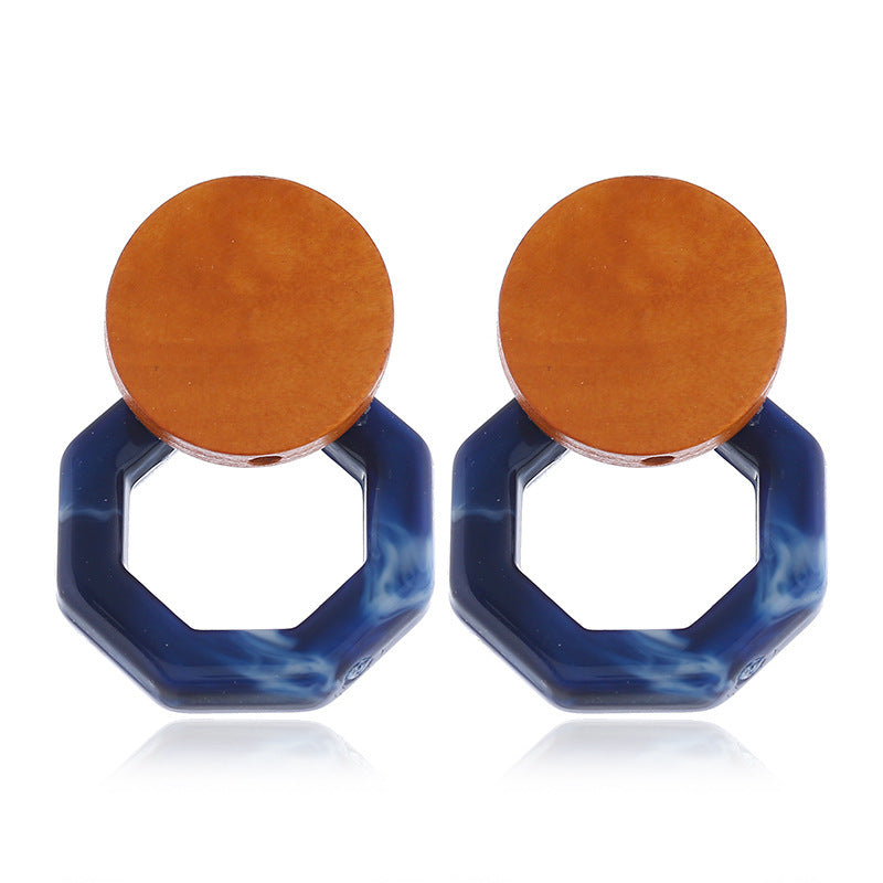 Boucles d'oreilles pendantes en rotin tissé simple et personnalisé - LUXARAH