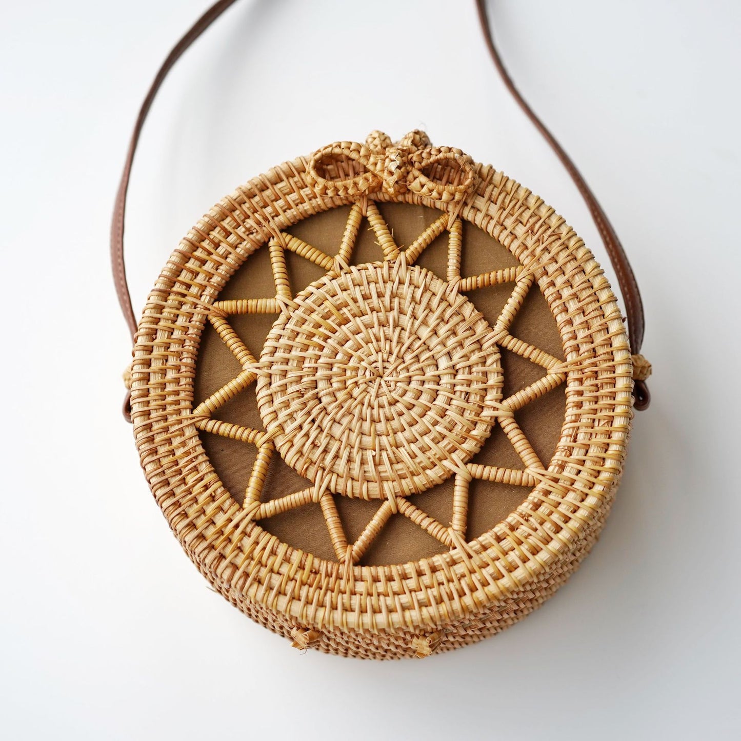 Sac tissé en rotin rétro à la mode - LUXARAH