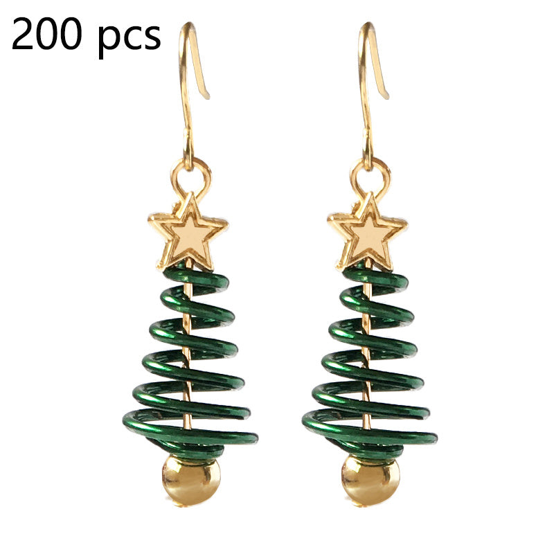 Boucles d'oreilles de Noël DIY en forme d'étoile et d'arbre de Noël