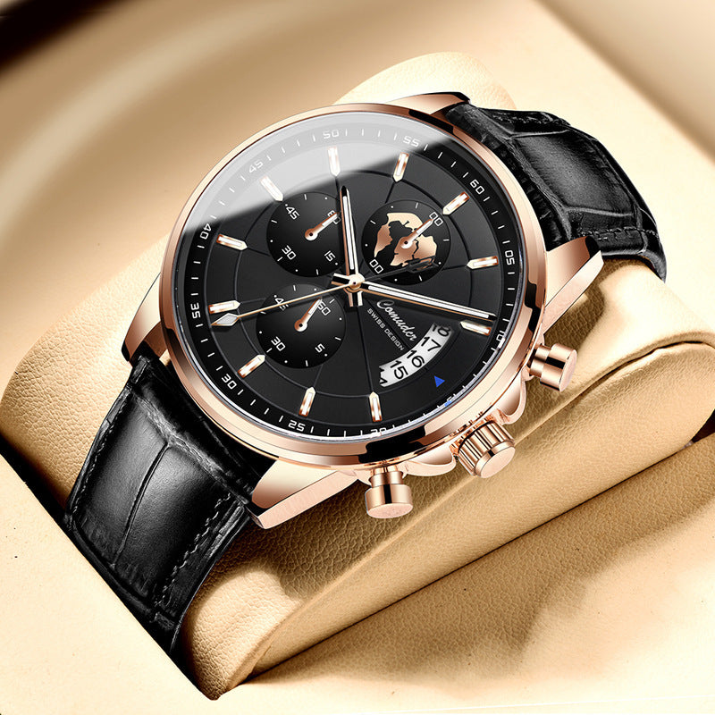 Montre entièrement automatique, étanche avec calendrier lumineux - LUXARAH