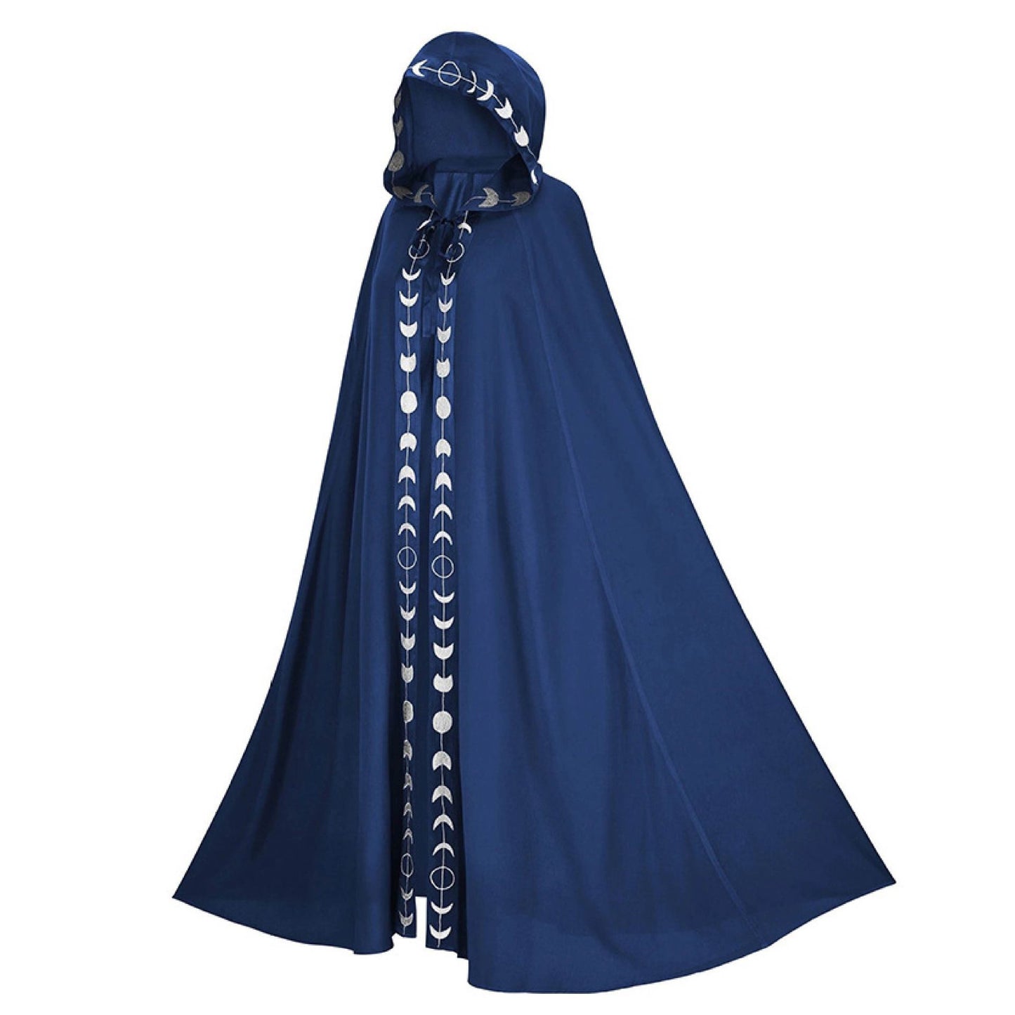 Cloak de Médiéval Fantaisie - Cape à Capuche Imprimée en 5 Couleurs pour Cosplay Halloween et Festivals