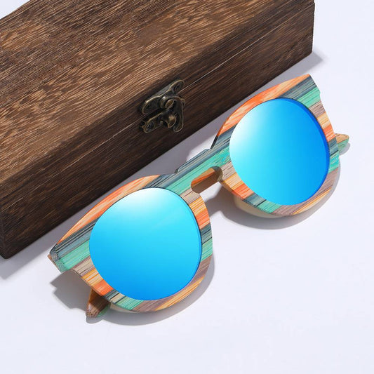 Lunettes de soleil polarisées en bois de bambou - LUXARAH