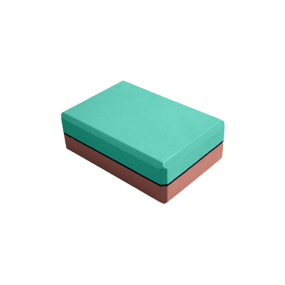 Brique de yoga bicolore en mousse EVA épaississante pour yoga auxiliaire - LUXARAH