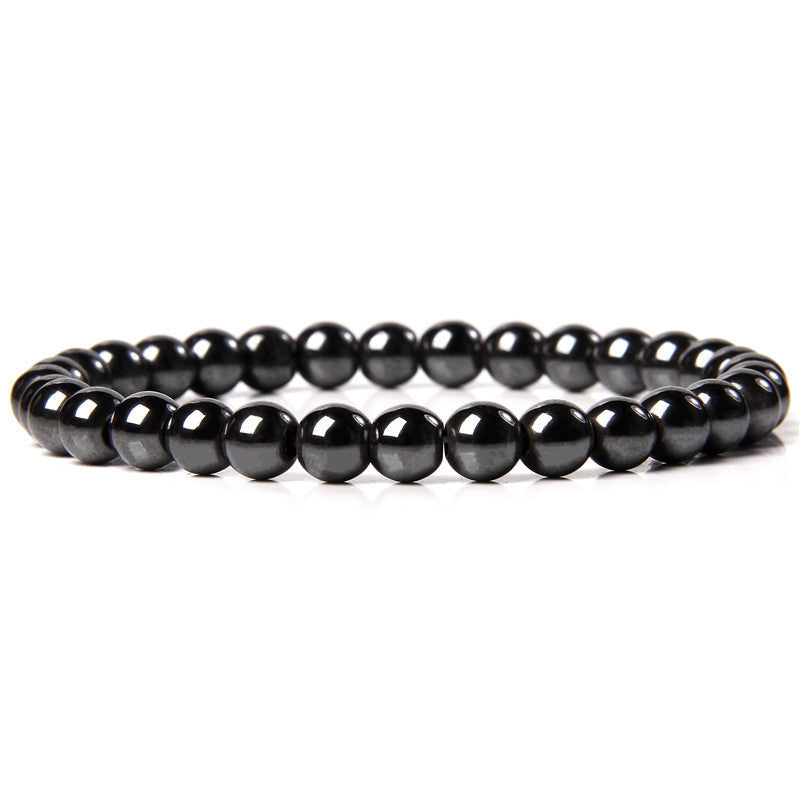 Bracelet en pierre naturelle de 6 mm, tissé à la main, bracelet énergétique - LUXARAH