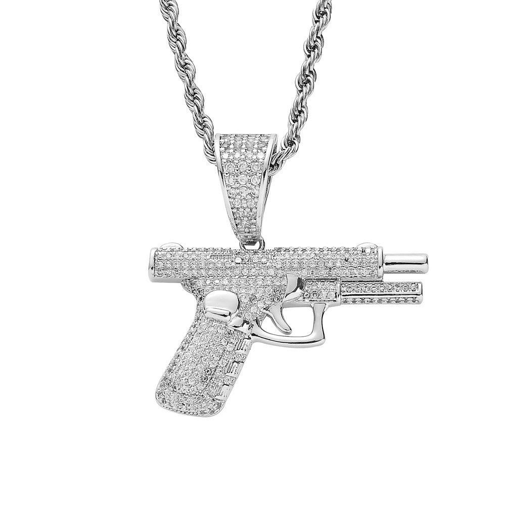 Nouveaux colliers Colliers hip-hop Incrustations de diamants créatives