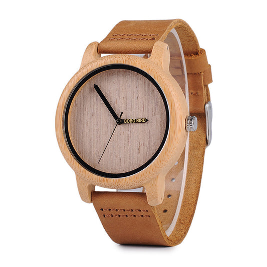 Montre en bois Couple Bambou - LUXARAH