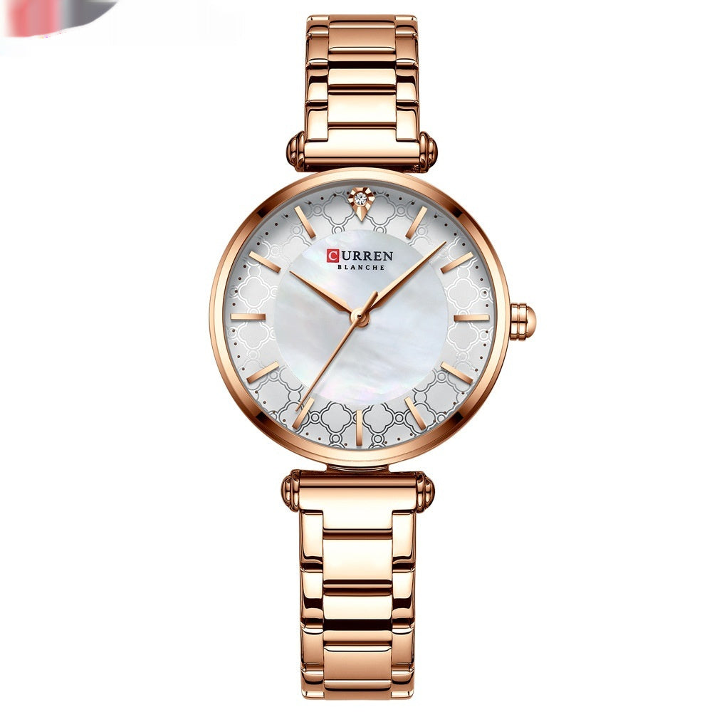 Petite montre en acier, adorée par les femmes, décontractée - LUXARAH