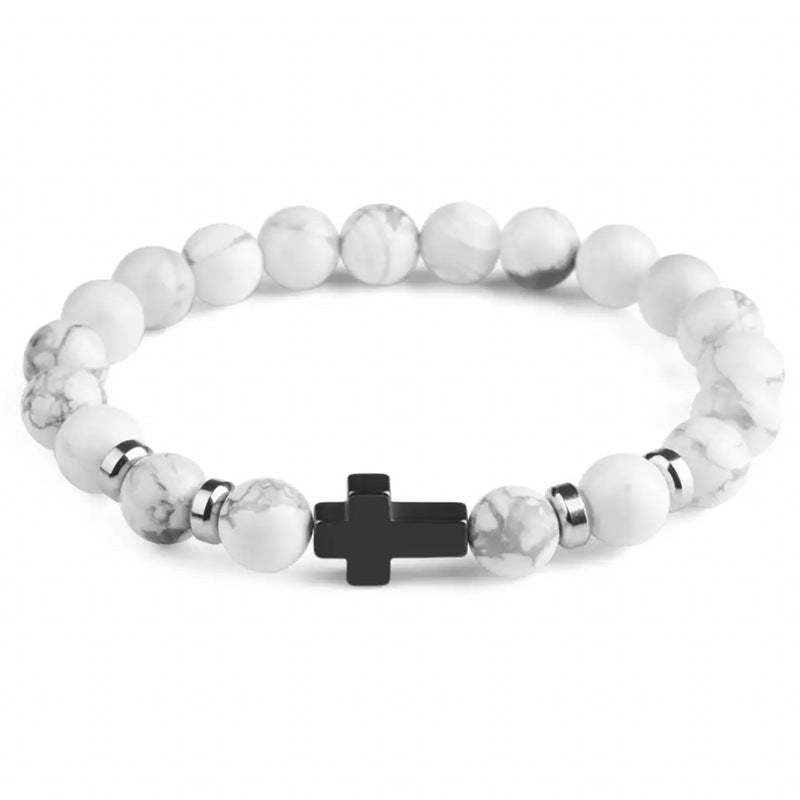 Bracelet de perles de roche volcanique - LUXARAH