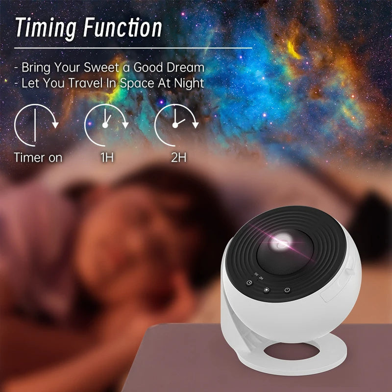 Projecteur de ciel étoilé, veilleuse, rotation à 360°, planétarium, lampe pour chambre d'enfant, cadeau de Saint-Valentin, décoration de mariage