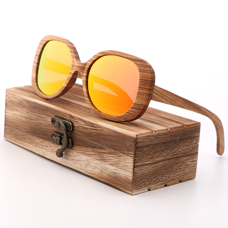 Lunettes de cyclisme en bambou et bois pour hommes et femmes