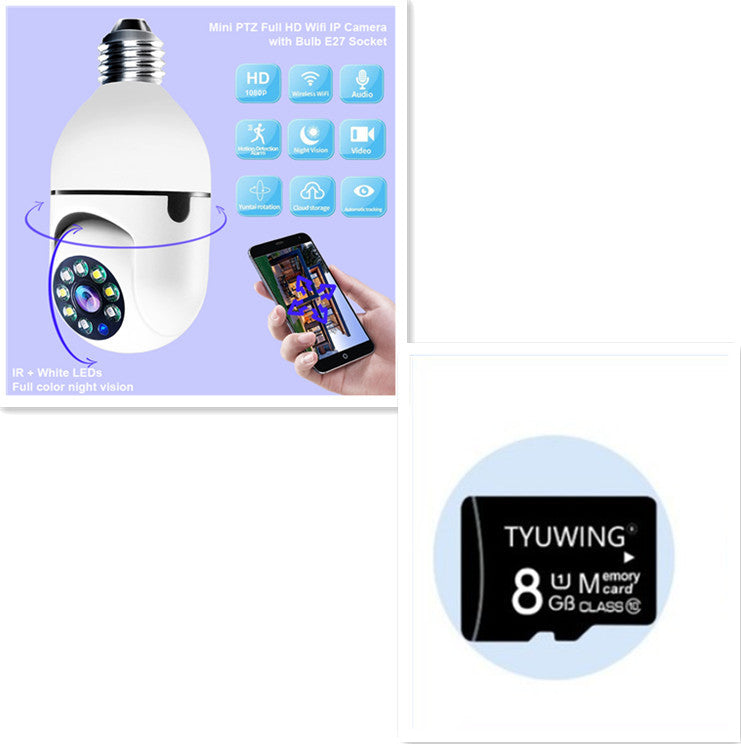 Caméra WiFi 1080P, ampoule, zoom x4, caméra E27, surveillance d'alarme domestique 5G WiFi