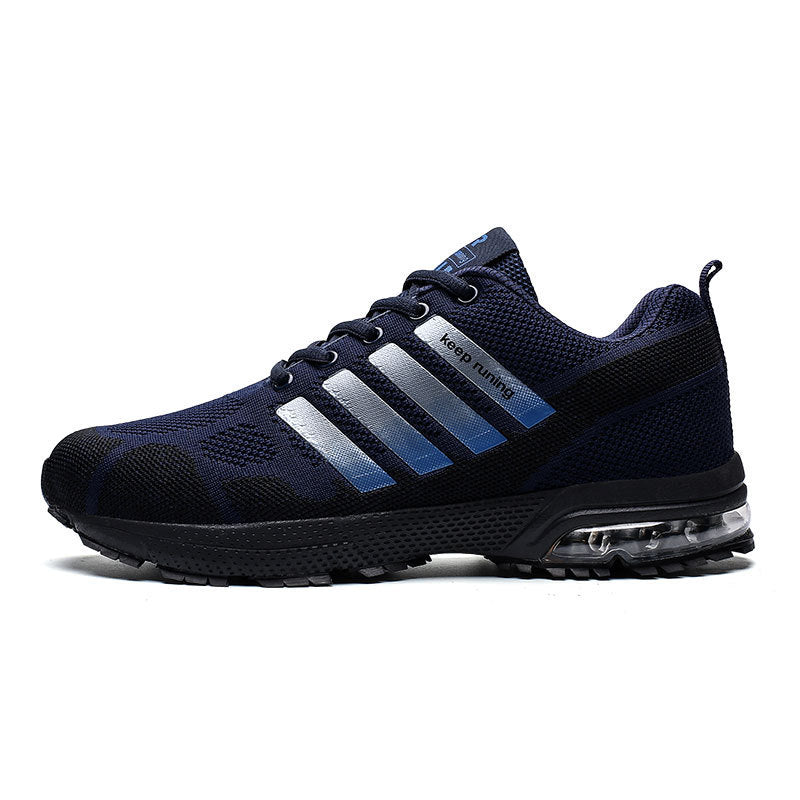 Chaussures de sport respirantes et décontractées pour hommes, tissées volantes, coussin d'air, pour le fitness et la course à pied - LUXARAH