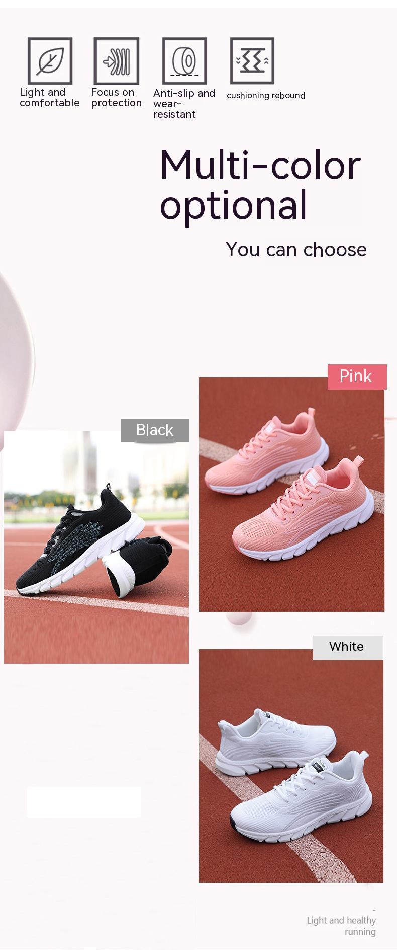 Chaussures de course respirantes tissées volantes pour hommes et femmes, baskets décontractées pour couples - LUXARAH