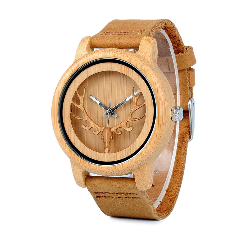 Montre en bois Couple Bambou - LUXARAH