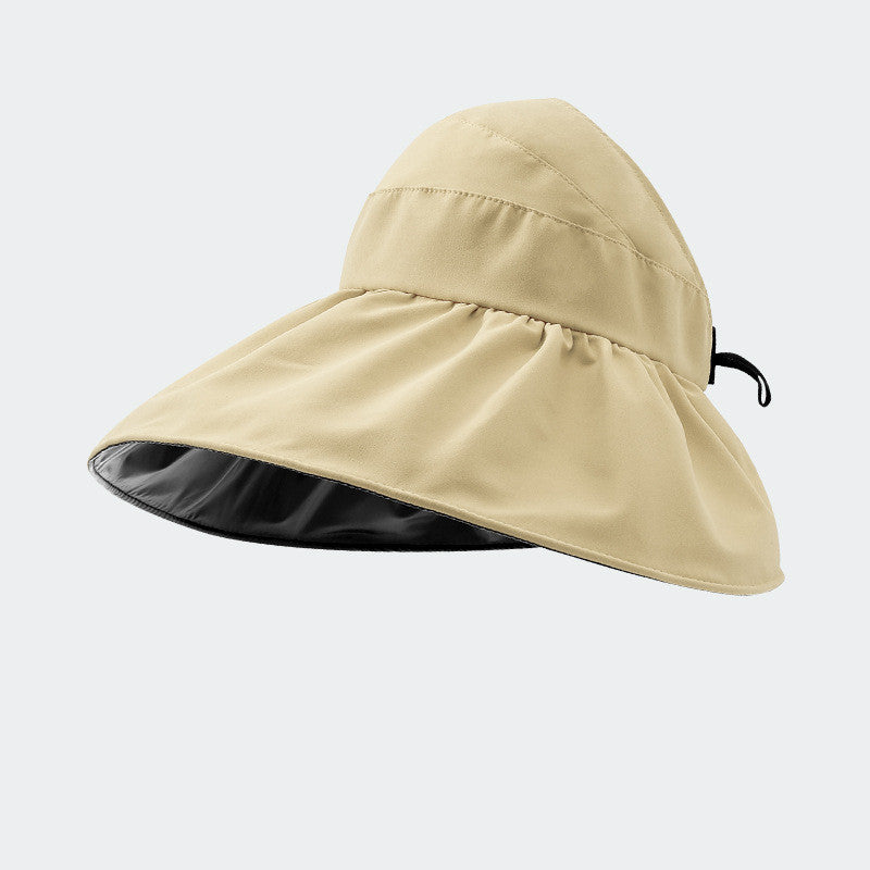 Chapeau de pêcheur pliable d'été avec visière et protection solaire UPF 50 pour femme