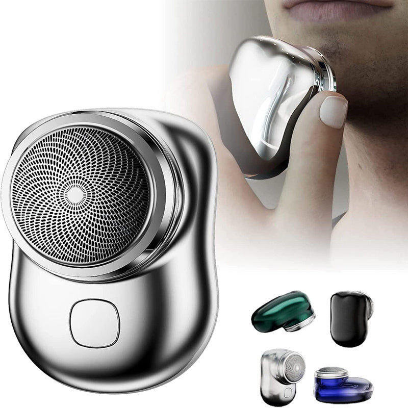 Mini rasoir portable sans fil rechargeable par USB, rasoir électrique pour le visage, humide et sec, indolore, petite taille, pour hommes - LUXARAH