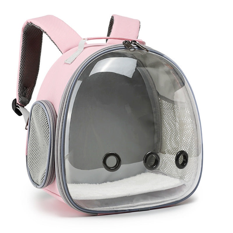 Sac à dos pour animal de compagnie, cage de transport transparente pour hamster, petit animal, cochon d'Inde, écureuil volant, furet, lapin - LUXARAH