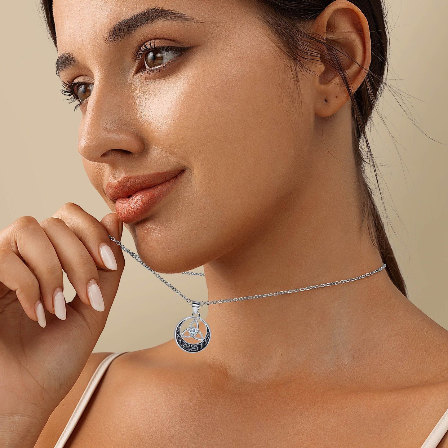 Collier pendentif celtique pour hommes et femmes, style rétro - LUXARAH