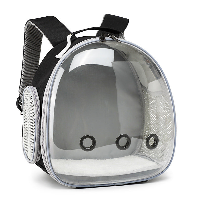 Sac à dos pour animal de compagnie, cage de transport transparente pour hamster, petit animal, cochon d'Inde, écureuil volant, furet, lapin - LUXARAH
