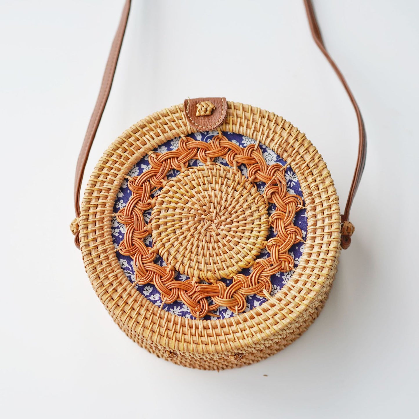 Sac tissé en rotin rétro à la mode - LUXARAH