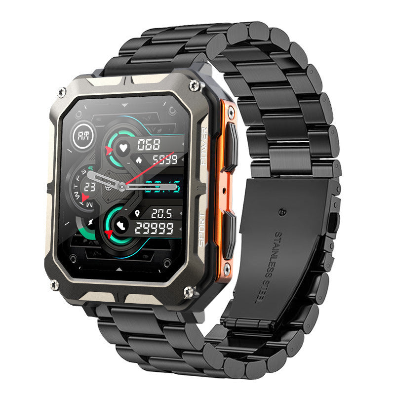 Montre intelligente d'extérieur étanche avec trois fonctions de prévention des appels Bluetooth - LUXARAH