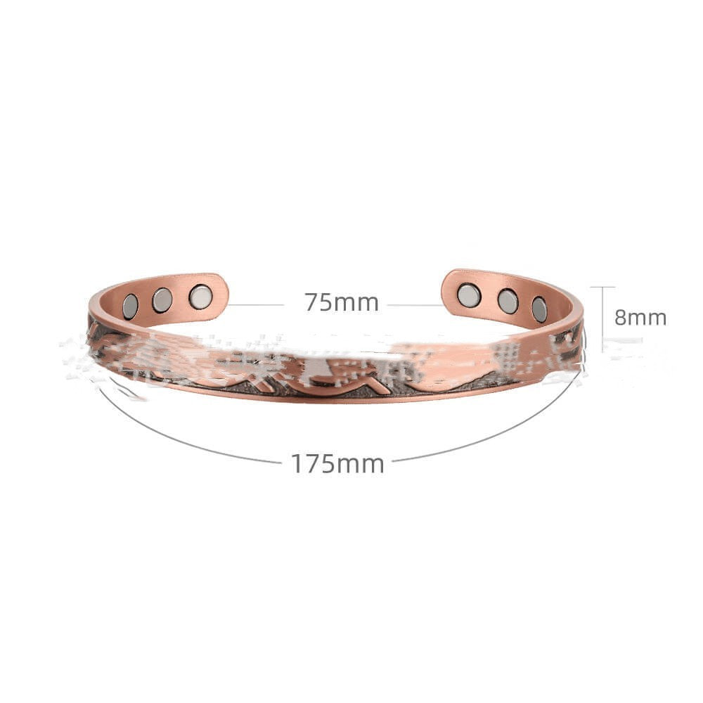 Bracelet de sport à énergie magnétique en cuivre pur - LUXARAH